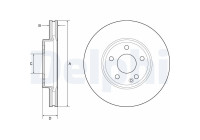 Disque de frein BG4788C Delphi
