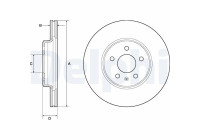 Disque de frein BG4799C Delphi