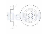 Disque de frein BG4801C Delphi
