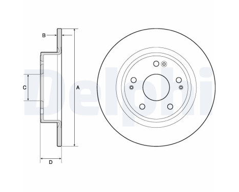 Disque de frein BG4801C Delphi