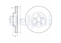 Disque de frein BG4803C Delphi
