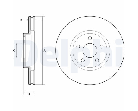Disque de frein BG4803C Delphi