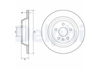 Disque de frein BG4804C Delphi
