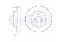 Disque de frein BG4807C Delphi