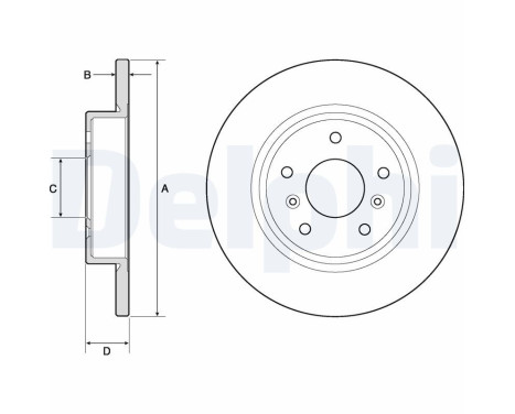 Disque de frein BG4807C Delphi