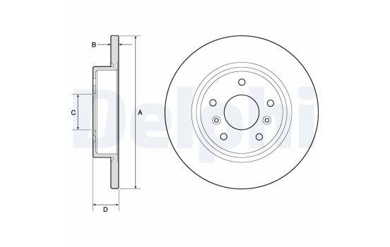 Disque de frein BG4807C Delphi