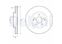 Disque de frein BG4809C Delphi
