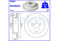 Disque de frein BG4826C Delphi