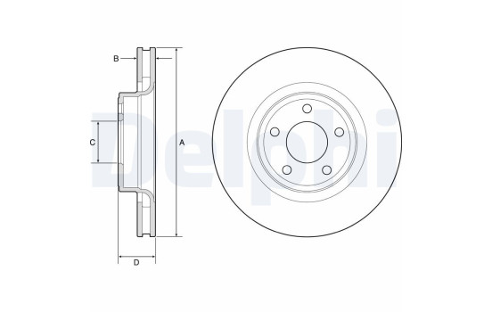 Disque de frein BG4831C Delphi
