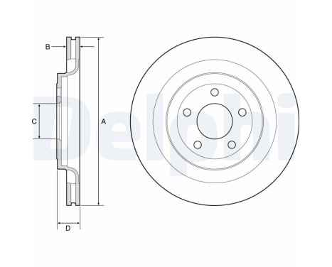 Disque de frein BG4832C Delphi