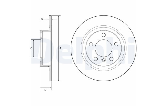 Disque de frein BG4916C Delphi