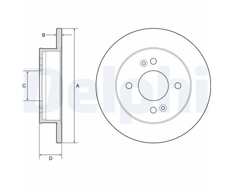 Disque de frein BG4917C Delphi