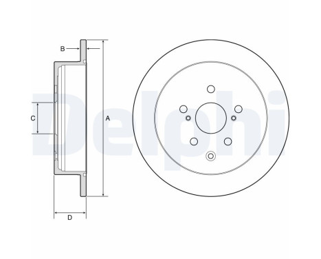 Disque de frein BG4919C Delphi