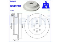 Disque de frein BG4921C Delphi