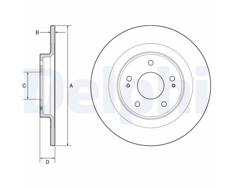 Disque de frein BG4924C Delphi