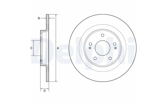 Disque de frein BG4924C Delphi