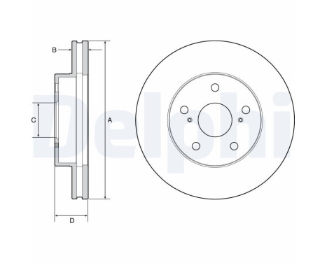 Disque de frein BG4926C Delphi