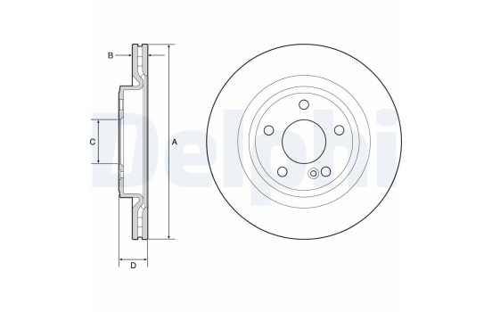 Disque de frein BG4927C Delphi