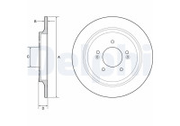 Disque de frein BG4932C Delphi