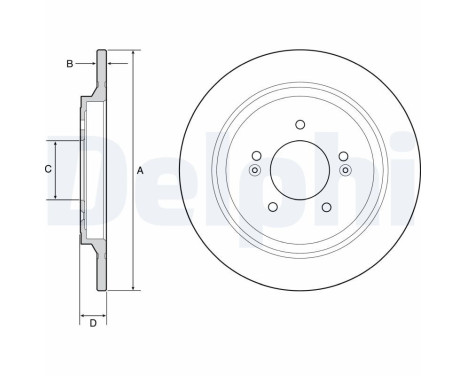 Disque de frein BG4932C Delphi