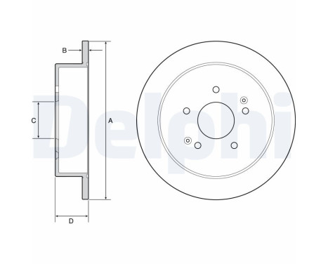 Disque de frein BG4940C Delphi