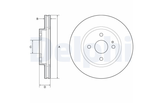 Disque de frein BG4942C Delphi