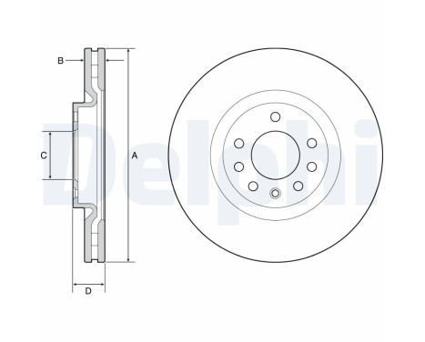 Disque de frein BG4944C Delphi