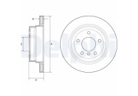 Disque de frein BG4946C Delphi