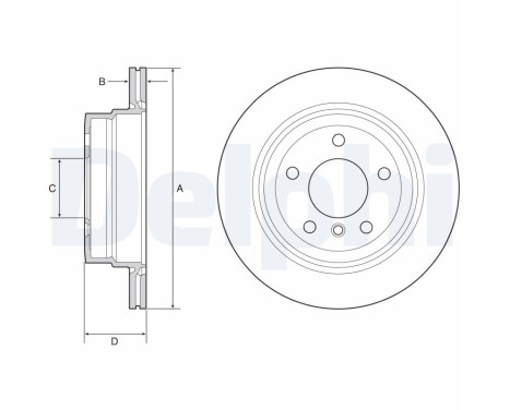 Disque de frein BG4946C Delphi