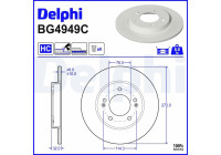 Disque de frein BG4949C Delphi