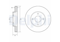 Disque de frein BG4953C Delphi