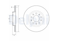Disque de frein BG4960C Delphi