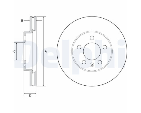 Disque de frein BG4963C Delphi