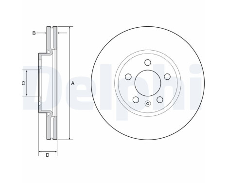 Disque de frein BG4965C Delphi