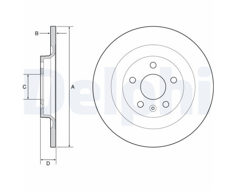 Disque de frein BG4966C Delphi