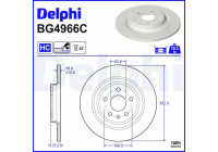 Disque de frein BG4966C Delphi