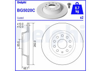 Disque de frein BG5020C Delphi