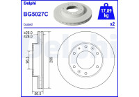 Disque de frein BG5027C Delphi