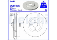 Disque de frein BG5043C Delphi