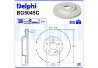 Disque de frein BG5045C Delphi
