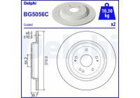 Disque de frein BG5056C Delphi