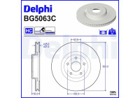 Disque de frein BG5063C Delphi