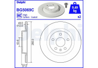 Disque de frein BG5069C Delphi