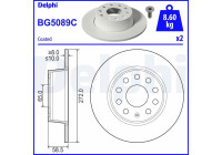 Disque de frein BG5089C Delphi