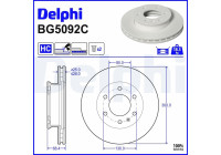 Disque de frein BG5092C Delphi