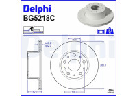 Disque de frein BG5218C Delphi