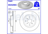 Disque de frein BG5298C Delphi