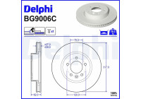 Disque de frein BG9006C Delphi