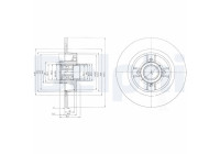 Disque de frein BG9029RS Delphi