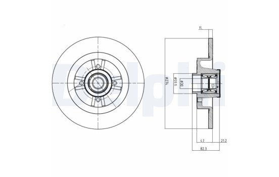 Disque de frein BG9030RS Delphi